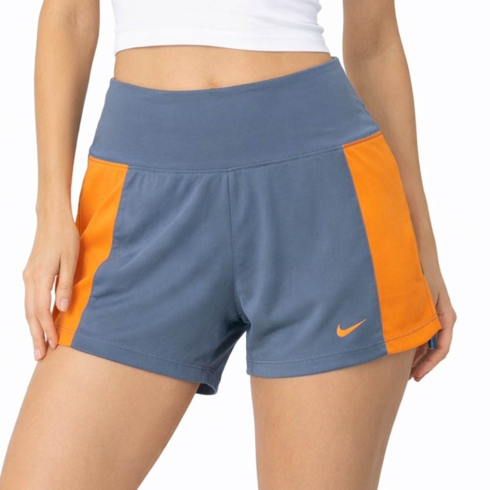 Nike‎ Dri-FIT Gray & Orange Running Shorts Size XS